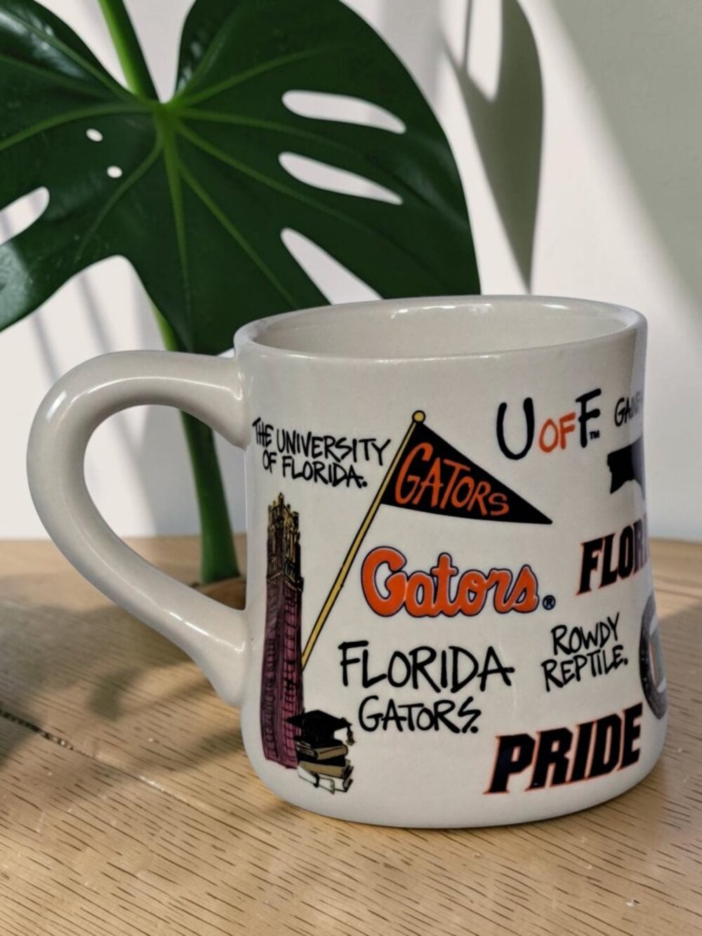 Gator Nation T Cabell’s Too 16 Oz Coffee Mug Vintage Stoneware Albert The Swamp